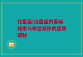 狂星座;狂星座的黑暗秘密与命运交织的迷局探秘