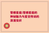 雪穗星座;雪穗星座的神秘魅力与星空传说的浪漫交织
