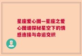星座爱心图—星座之爱心图谱探秘星空下的情感连接与命运交织