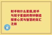 射手和什么星座,射手与双子星座的奇妙联结探索心灵与智慧的交汇之旅