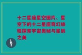 十二星座星空图片、星空下的十二星座奇幻旅程探索宇宙奥秘与星辰之美