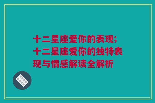 十二星座爱你的表现;十二星座爱你的独特表现与情感解读全解析